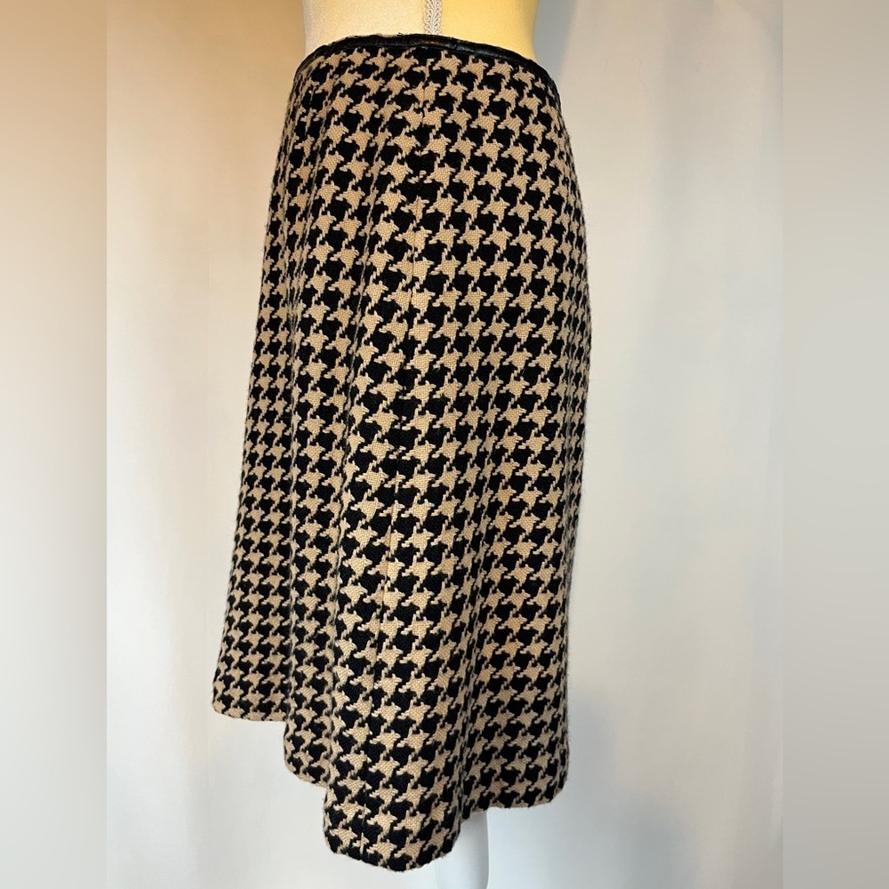 Talbots Yellow and Black Skirt Knee Length Skirt with Lining Size 8 - Picture 3 of 8